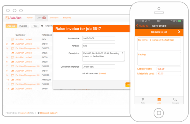 AutoAlert iPhone and iPad Monitor Invoices