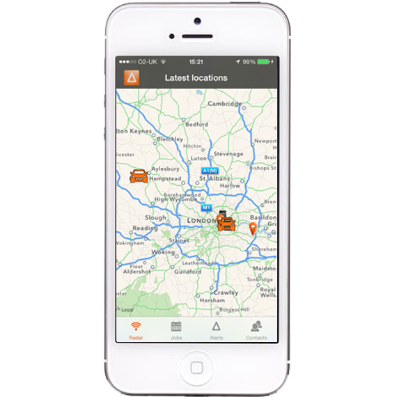 AutoAlert iPhone and iPad Monitor Radar screen