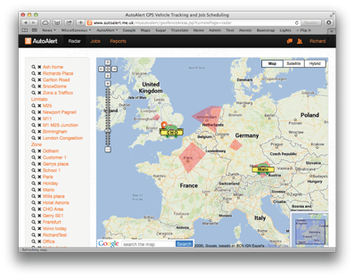 Monitoring your GPS Tracking Device Location with Geofence Areas